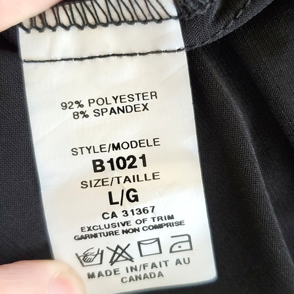 Lori M Black Cold Shoulder Cutout Drape Neckline Wide Sleeve Dress Large - Picture 8 of 12